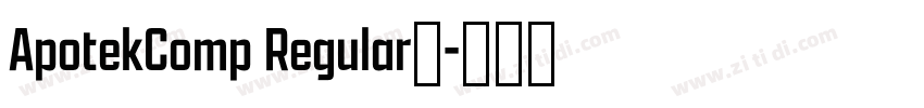 ApotekComp Regular◆字体转换
